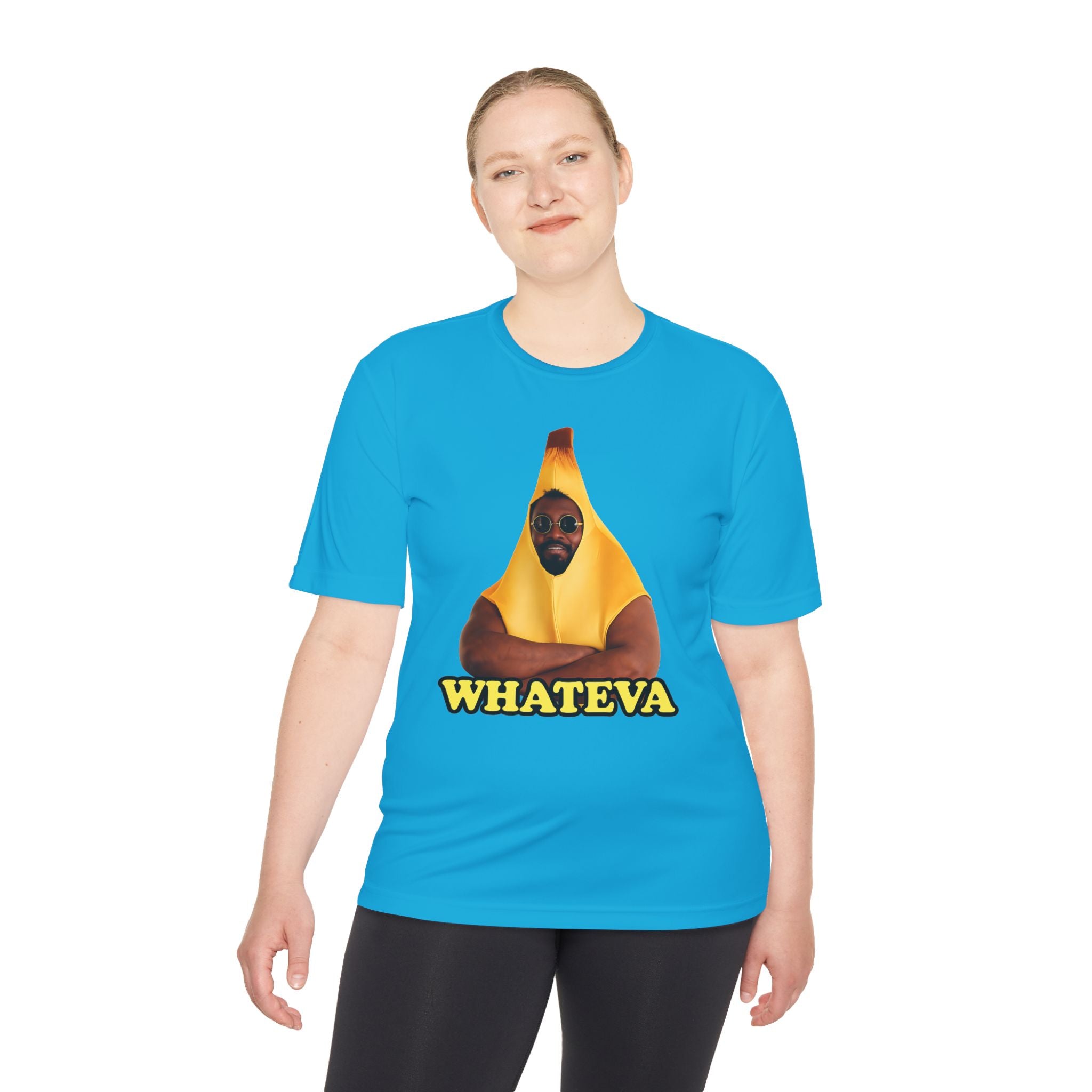 Whateva Banana Tee — Funny Graphic Moisture-Wicking Shirt