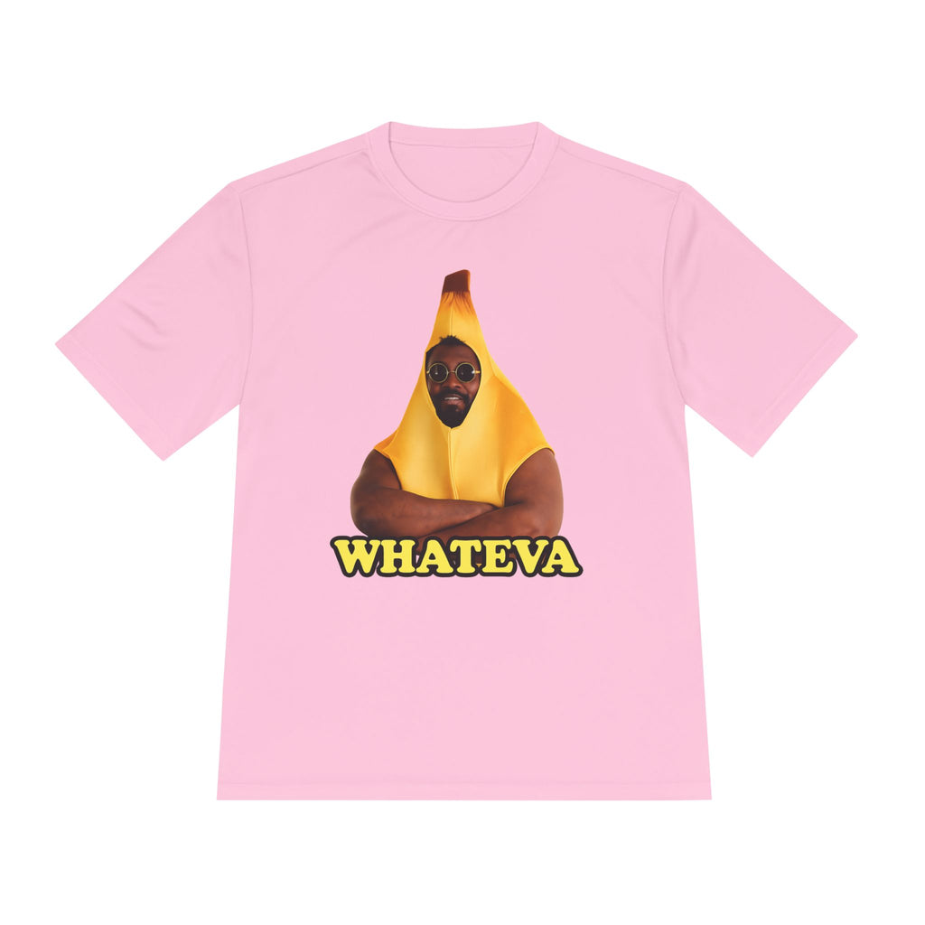 Whateva Banana Tee — Funny Graphic Moisture-Wicking Shirt
