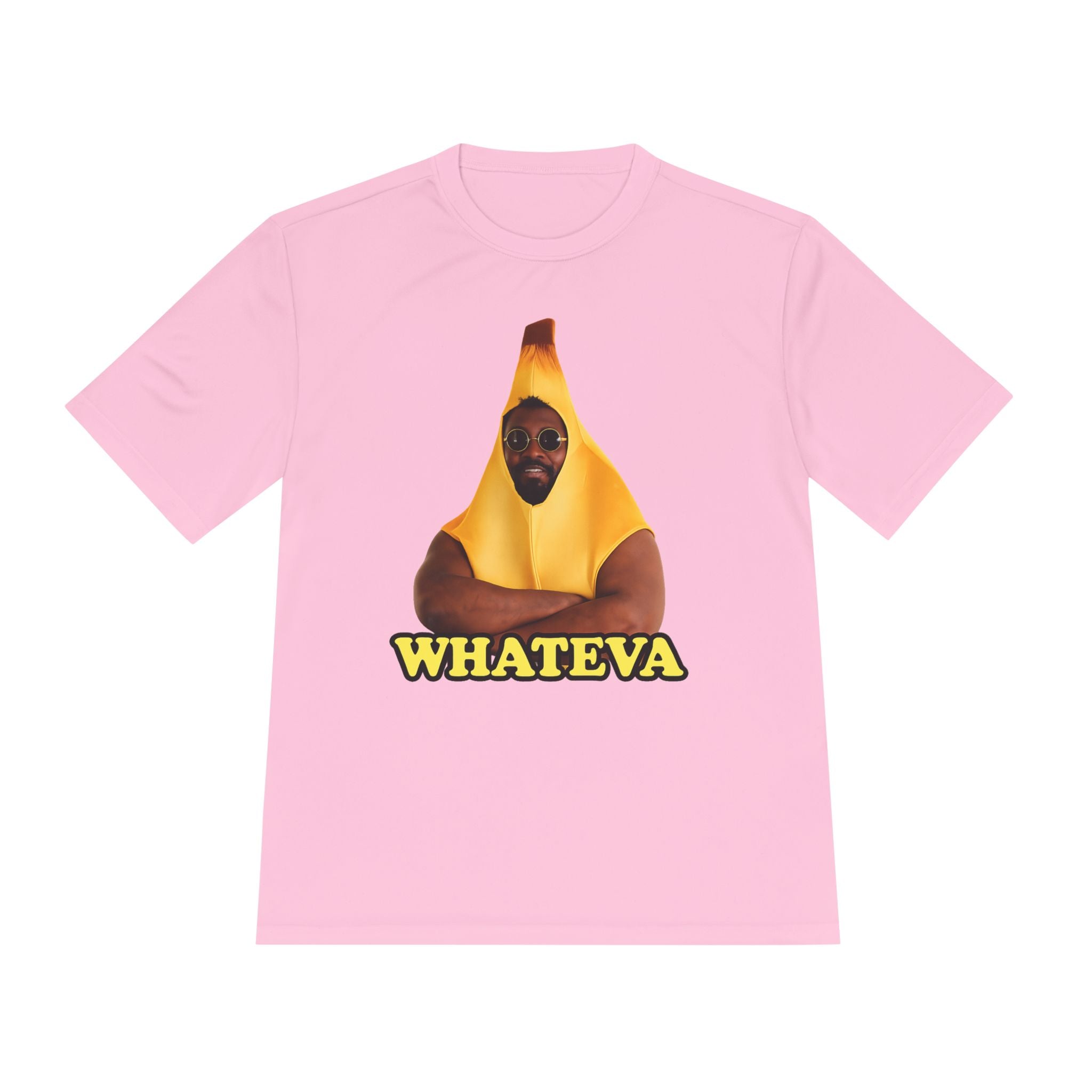Whateva Banana Tee — Funny Graphic Moisture-Wicking Shirt