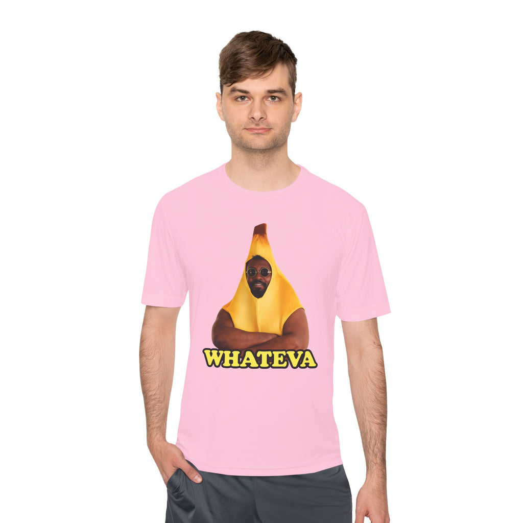 Whateva Banana Tee — Funny Graphic Moisture-Wicking Shirt