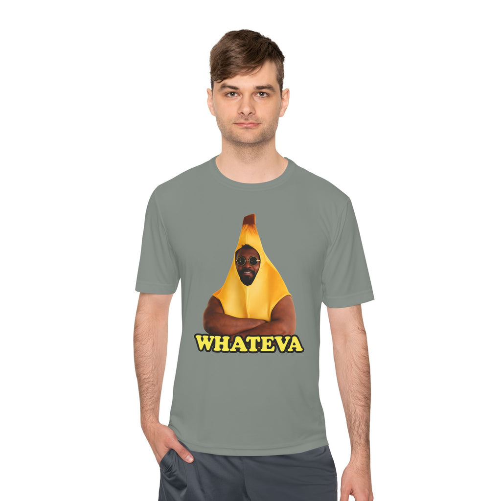 Whateva Banana Tee — Funny Graphic Moisture-Wicking Shirt